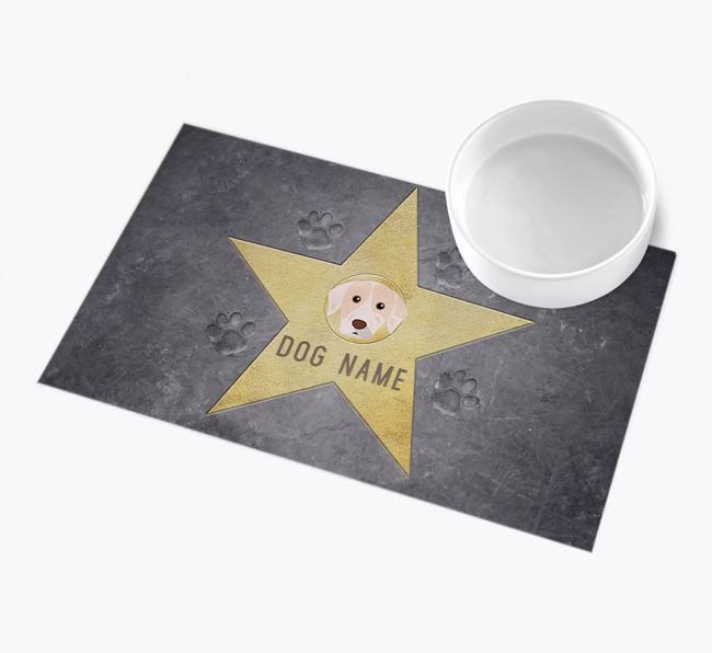 Star of Fame: Personalised {breedFullName} Feeding Mat